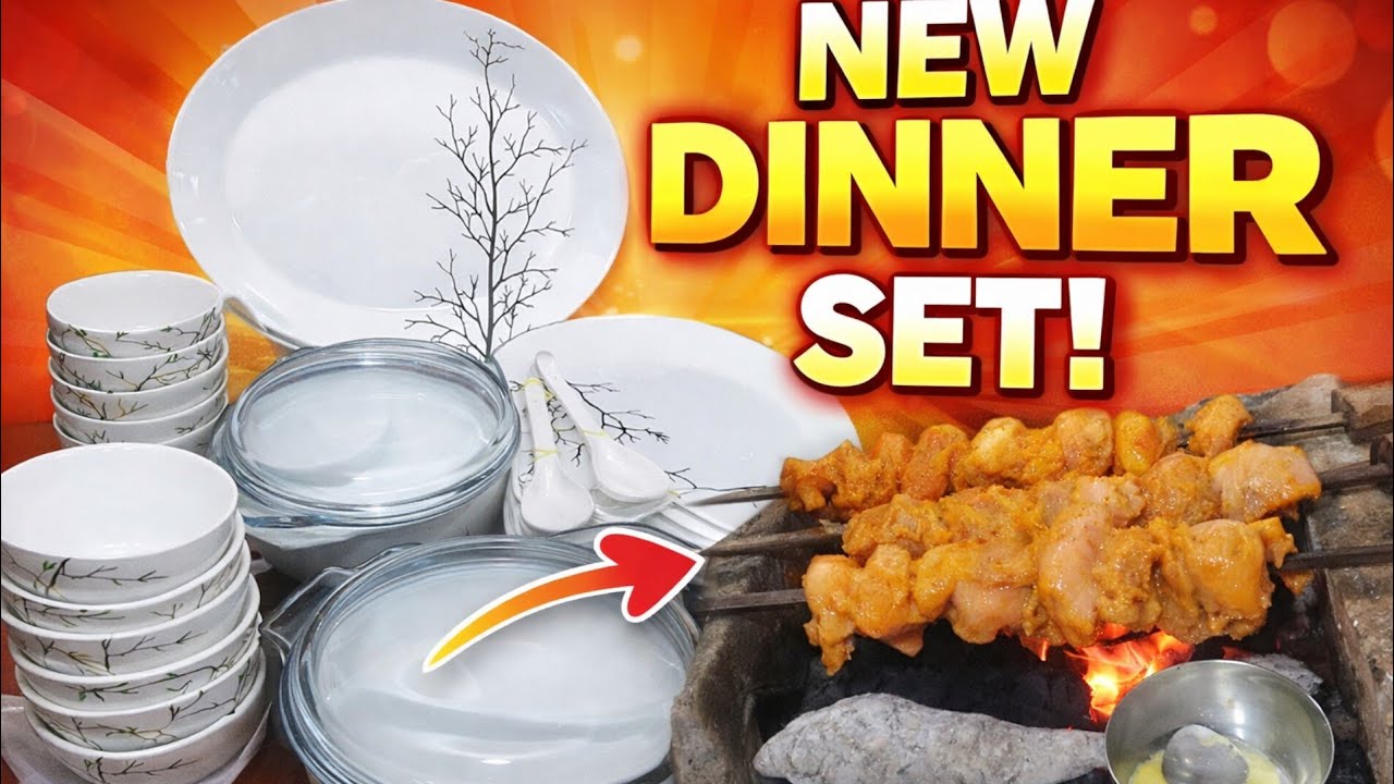 Ramzan Special Dinner Set 2026🫖/4 Serving Dish, 9 Plates, And More😍