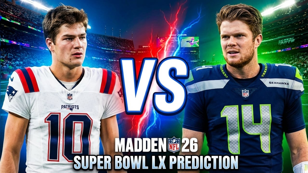 Sam Darnold vs Drake Maye | Super Bowl LX Madden 26 Prediction