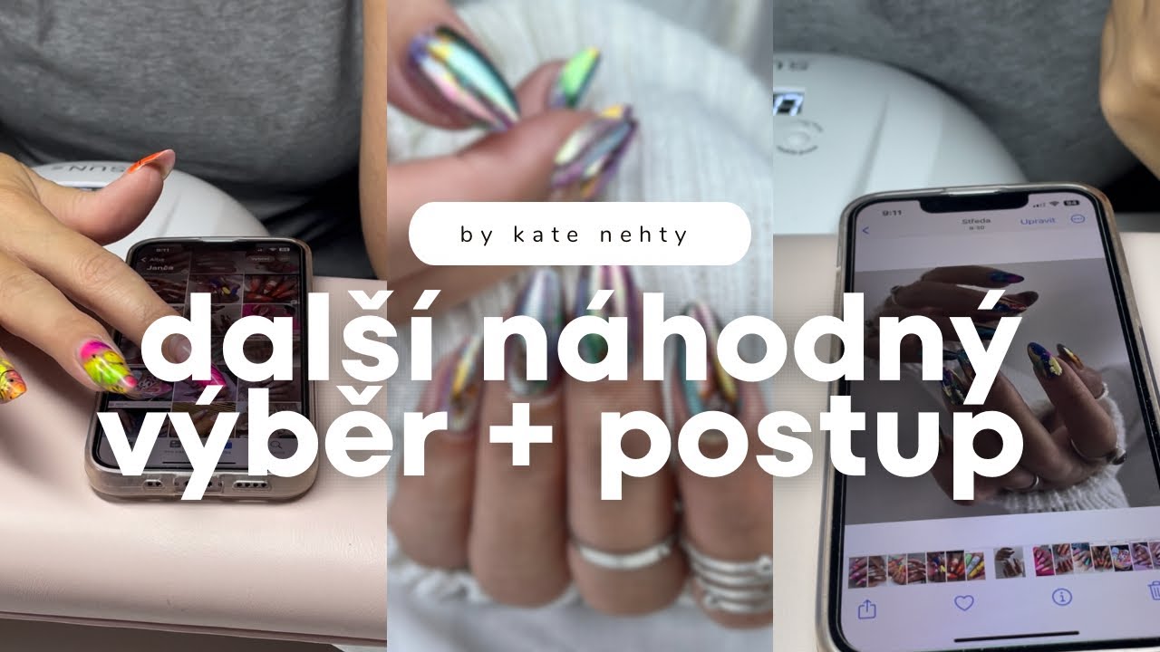 Náhoda rozhodla💅🏻😁 delší salonní mandle, podbrus a transfer folie | Cizí ruce #52 | Kate nehty