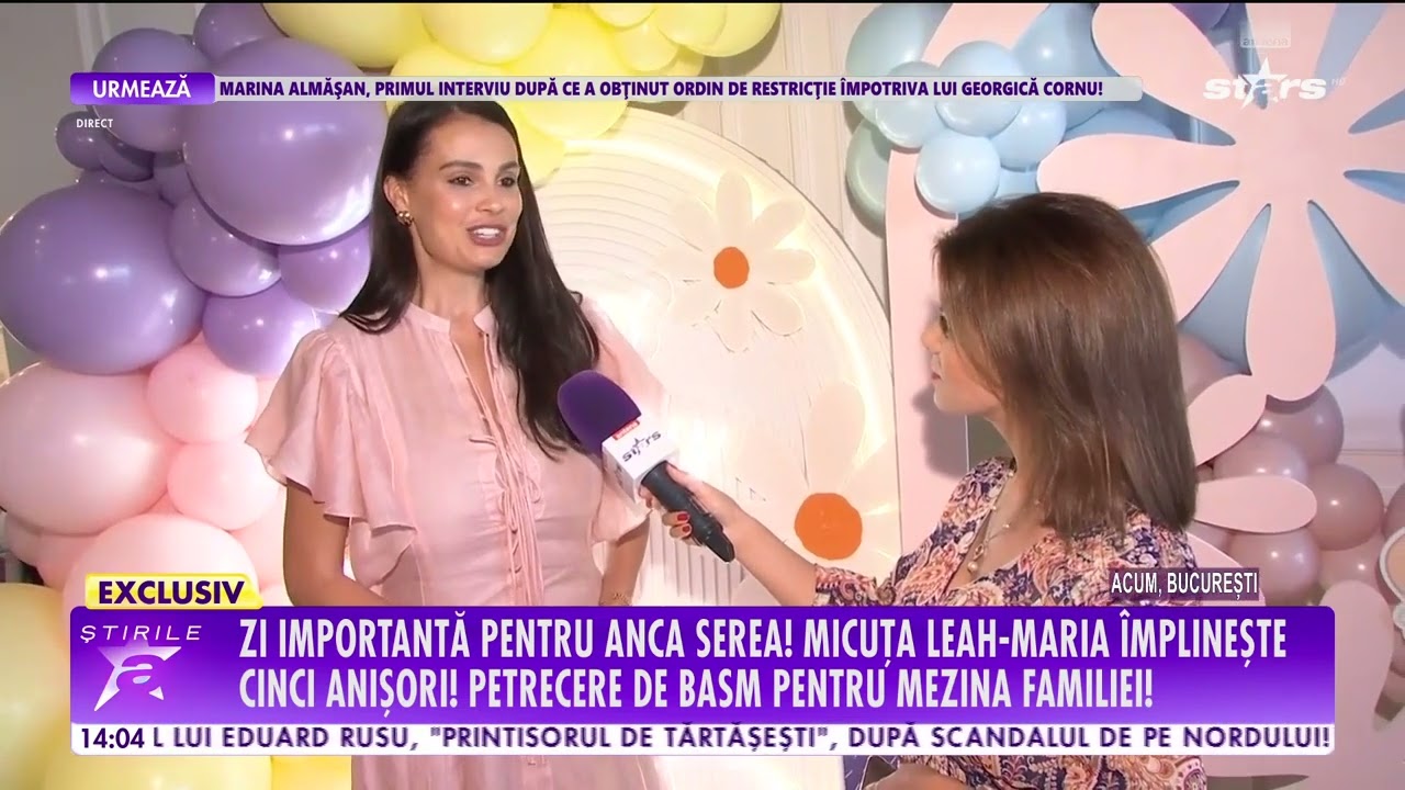 Anca Serea, petrecere de basm pentru mezina familiei