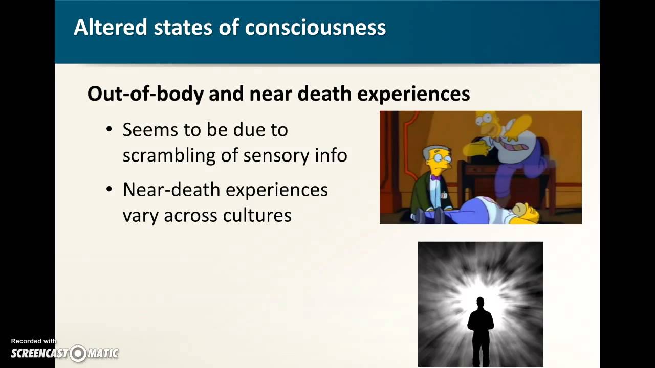 Altered states of consciousness