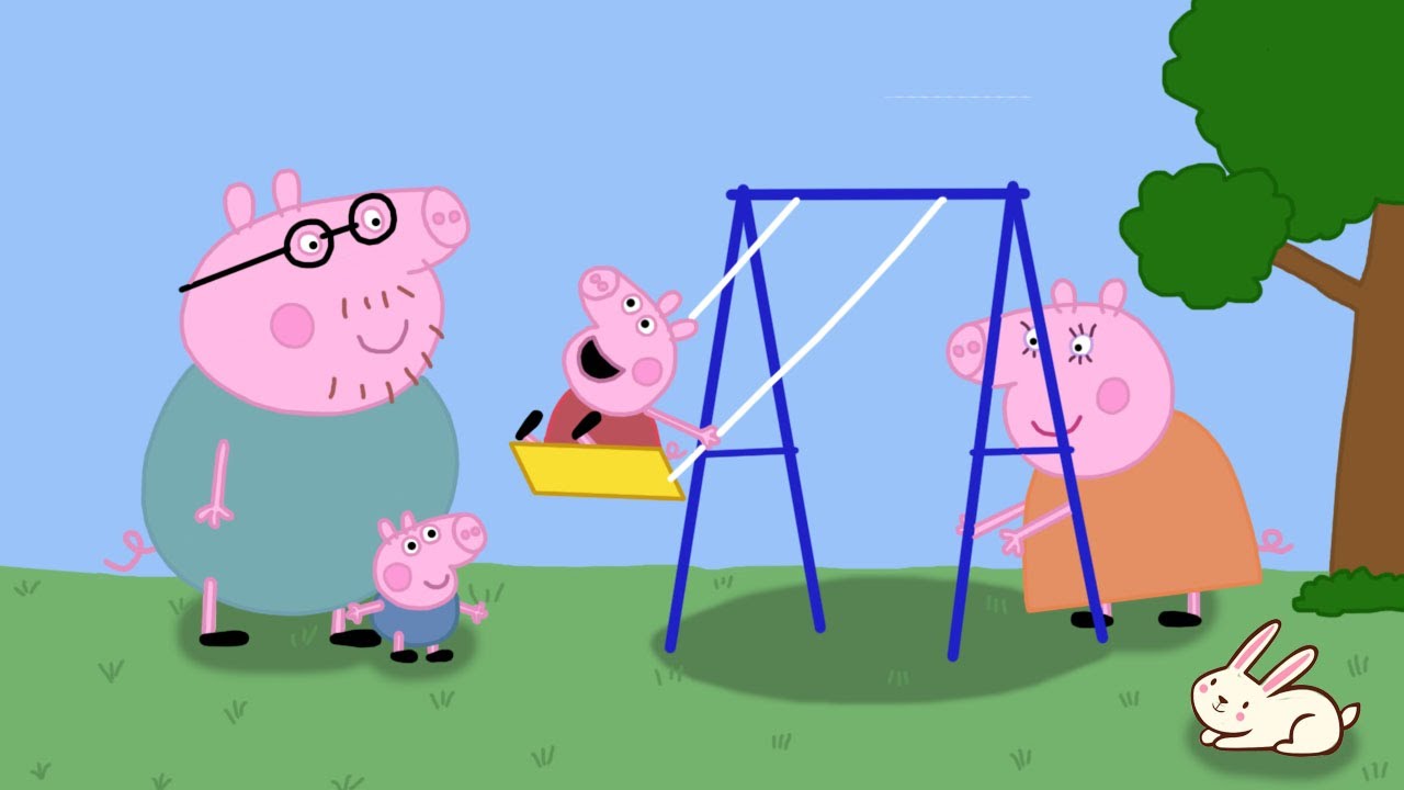 Peppa Pig Play Swing - Peppa pig fanmade coloring story