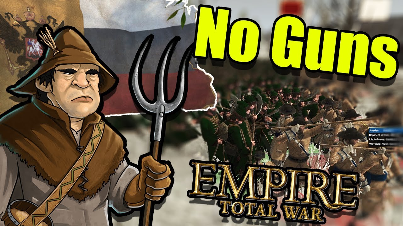 I force peasants to fight without guns in Empire Total War...