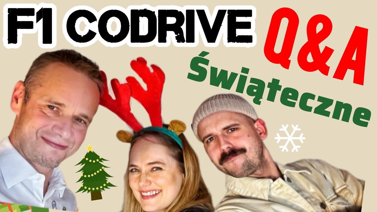 F1 CoDRIVE &ndash; Aldona Marciniak, Cezary Gutowski i Max Kapłon w świątecznym Q&A &ndash; NIE TYLKO Formula 1!