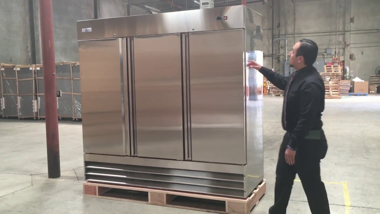 three door  FREEZER Commercial