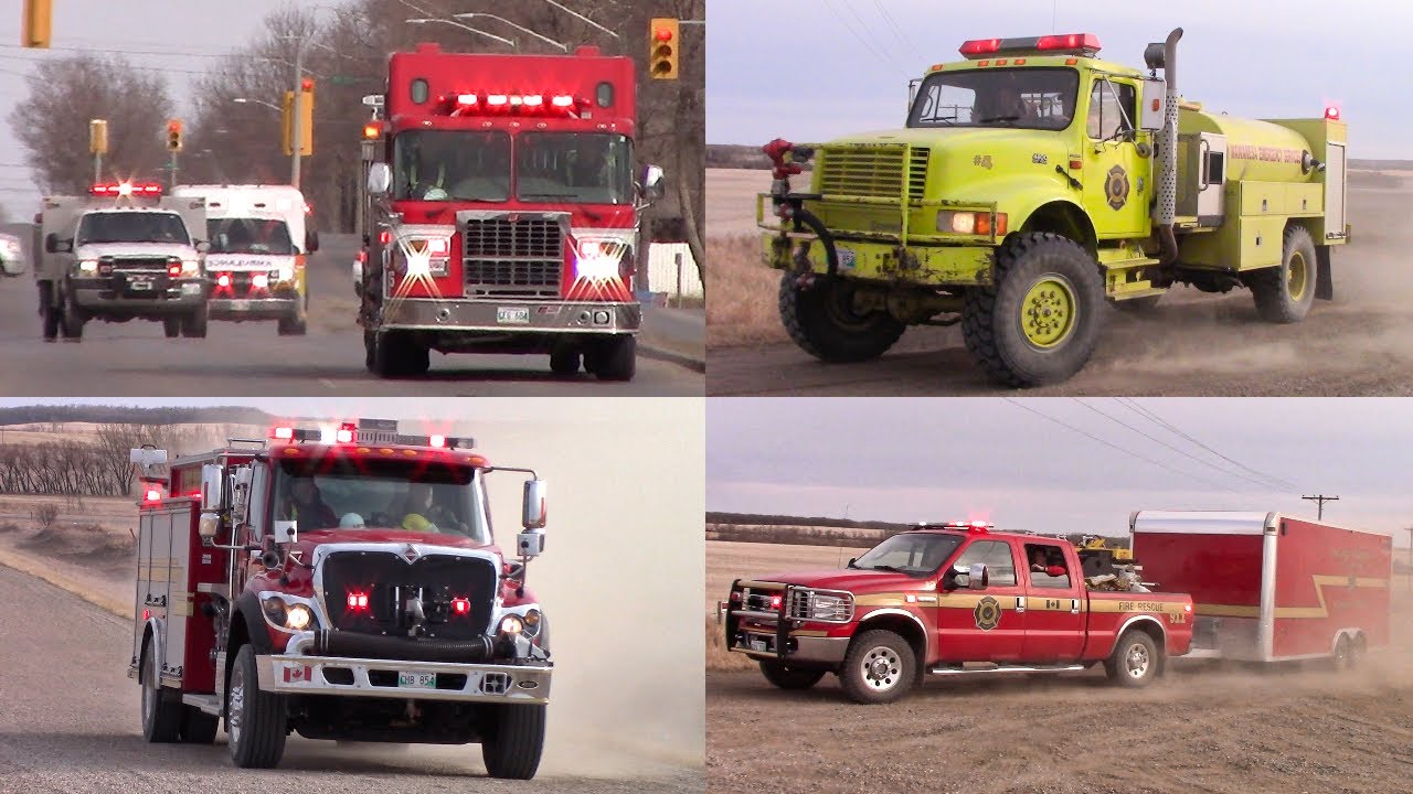 9 Fire Trucks, 2 Fire Dept. Responding to Brush Fire
