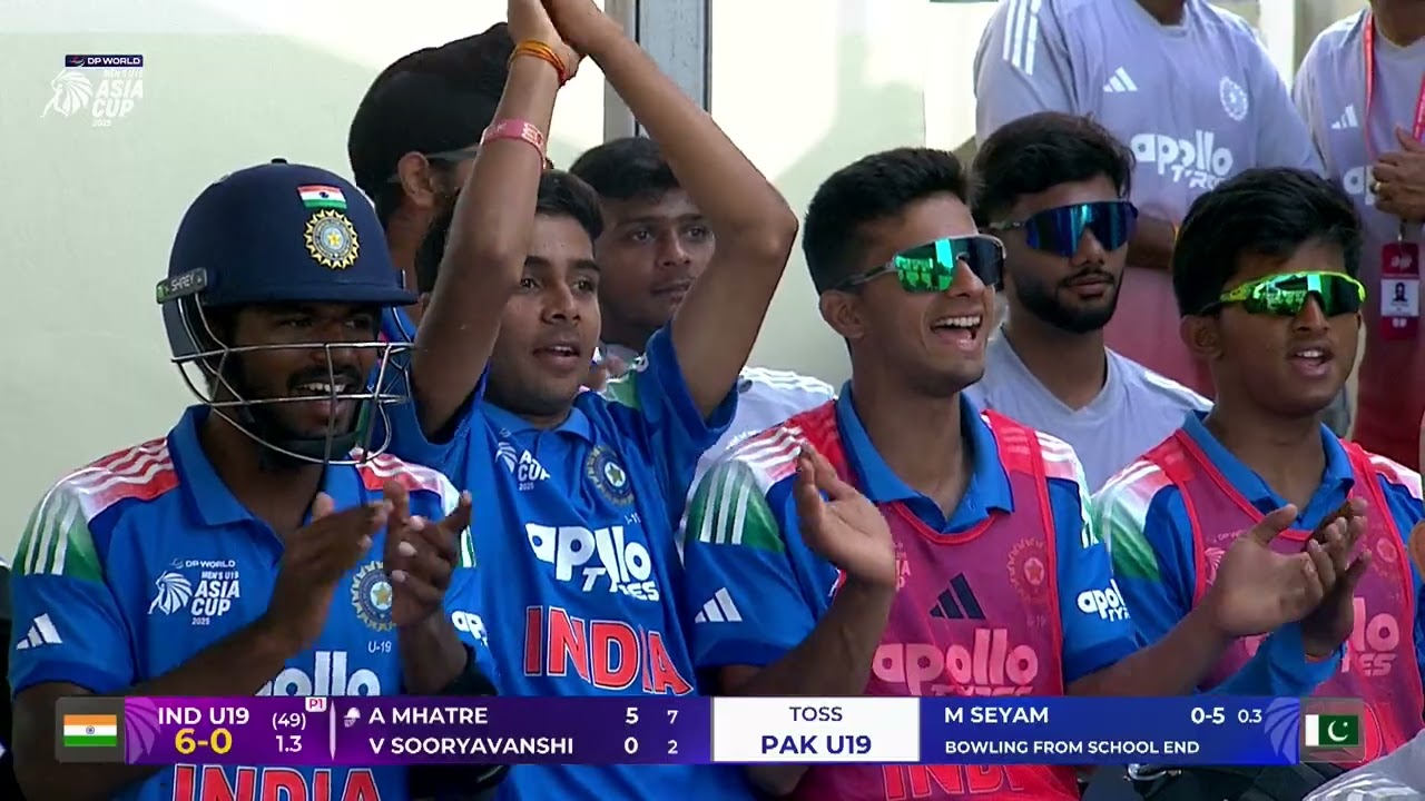 Ayush Mhatre gets going | India U19 v Pakistan U19 | DP World Men's U19 Asia Cup 2025