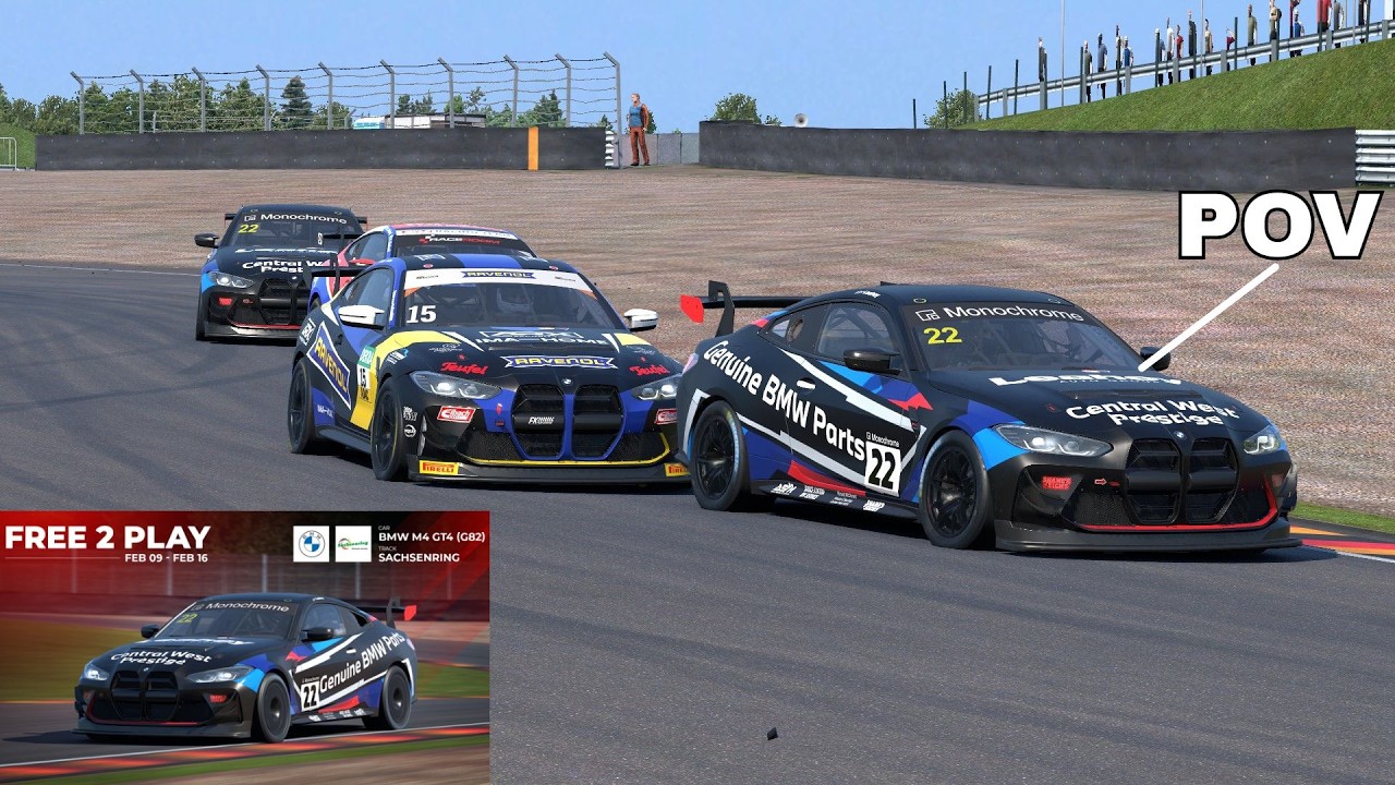 BMW M4 GT4 EVO | Sachsenring |FREE 2 PLAY WEEK RACERROM