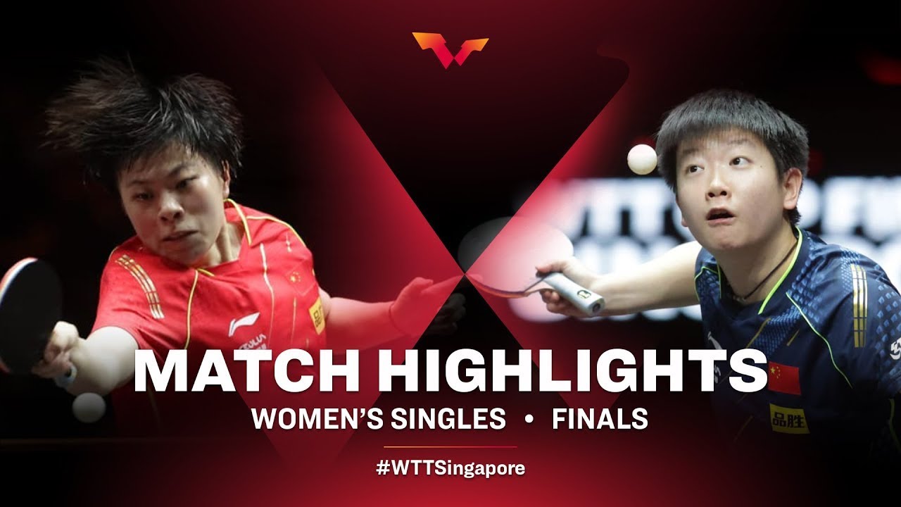 Wang Yidi vs Sun Yingsha | WTT Cup Finals Singapore 2021 | WS | F