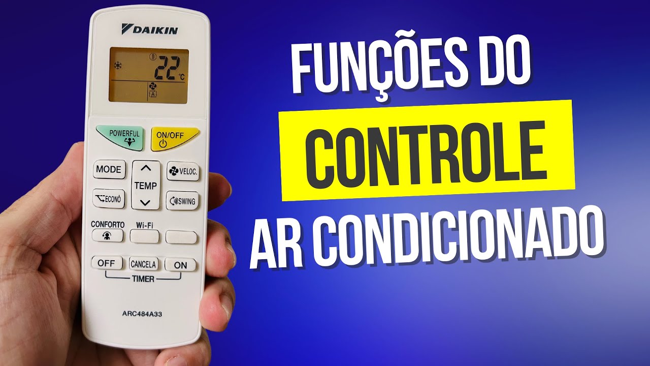 Ar condicionado Daikin Eco Swing Inverter - Todas as funções do controle remoto
