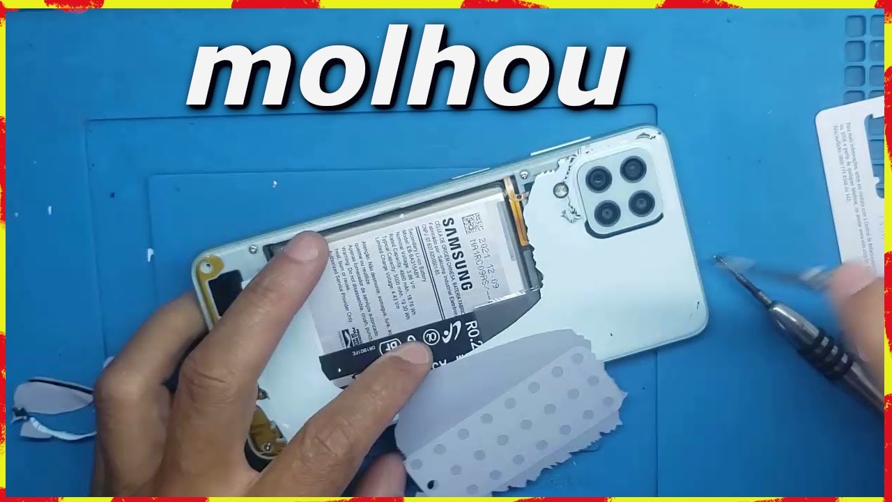 celular samsung A22 caiu na água, como abrir  e fazer limpeza na placa