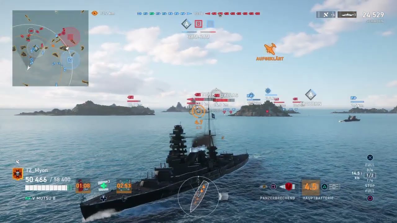 Mutsu B, wenn man noch schnell eine Zitadelle braucht... | Warships Legends