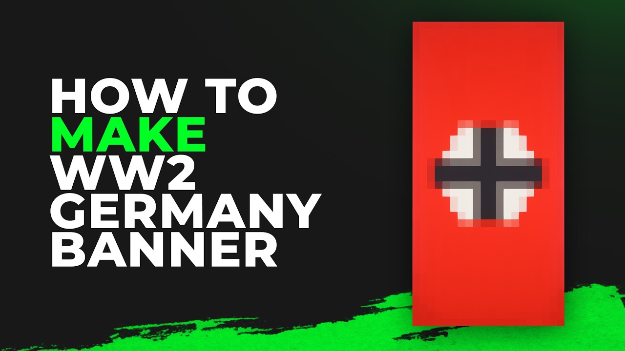 How to Make WW2 Germany Banner in Minecraft | Easy Banner Tutorial