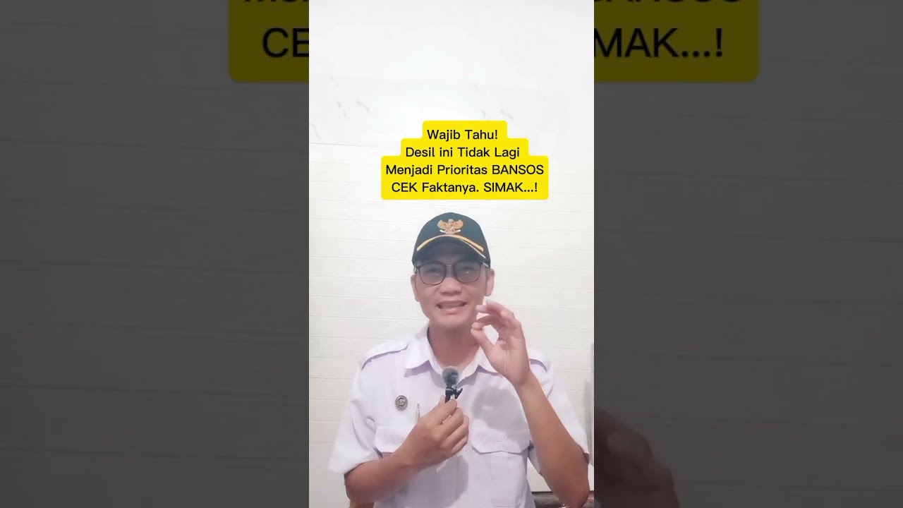 WAJIB TAHU! BANSOS 2026! DESIL INI TIDAK LAGI MENJADI PRIORITAS BANSOS.