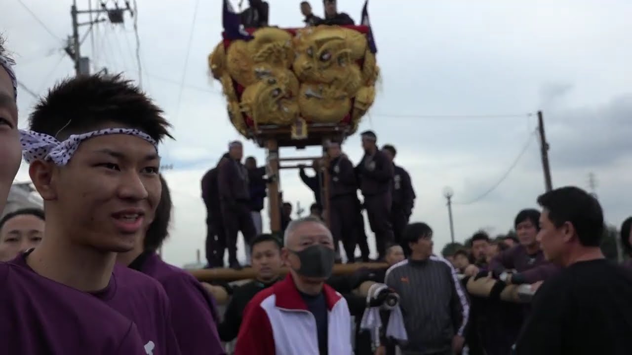 ＃新居浜太鼓祭り2019　うそ！かき棒が、当たって1ｍ飛んどった！2輪初めての喧嘩！（ノーカット） 新須賀　対　西原　令和元年