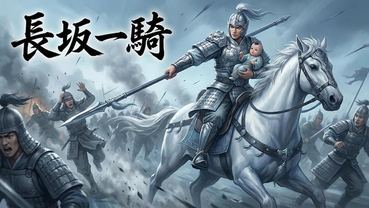 《長坂一騎》趙雲救糜夫人與阿斗｜長坂坡七進七出｜三國演義｜史詩 Pop-Rock｜Regan 音樂宇宙：角色上身【動態歌詞】
