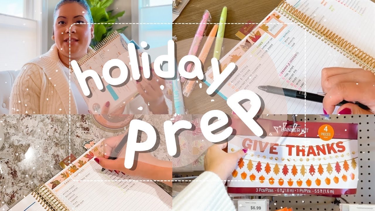 Holiday Prep | Staying organized with Pilot FriXion Pens & Highlighters | Thanksgiving 2024 | Vlog
