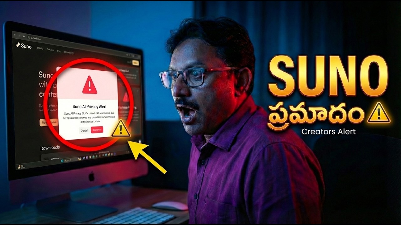 Suno AI Update తర్వాత మీ పాటలు Safeనా? Privacy Policy Explained Telugu (2026)Suno update final