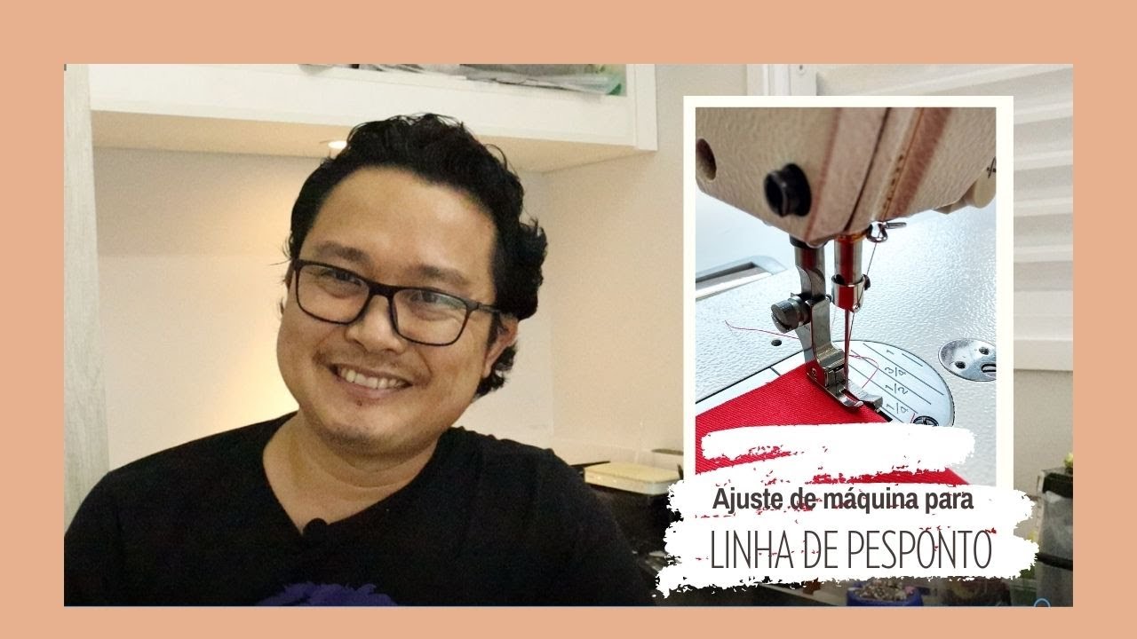 Como ajustar a máquina para usar Linha de Pesponto?
