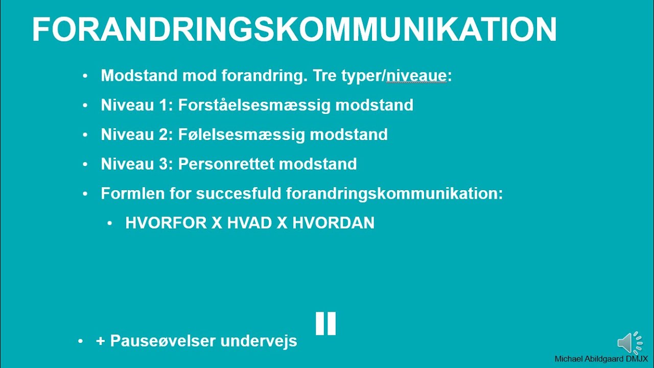 5-2 Forandringskommunikation