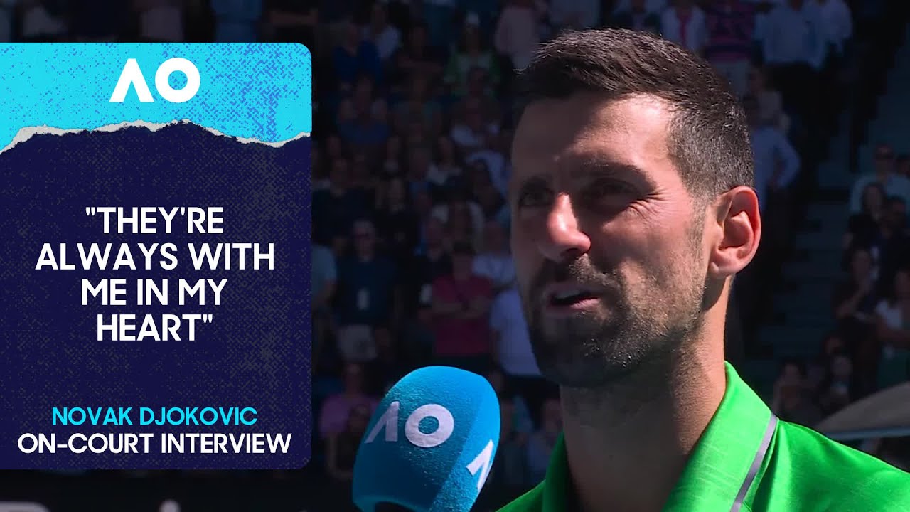 Novak Djokovic On-Court Interview | Australian Open 2026 Second Round