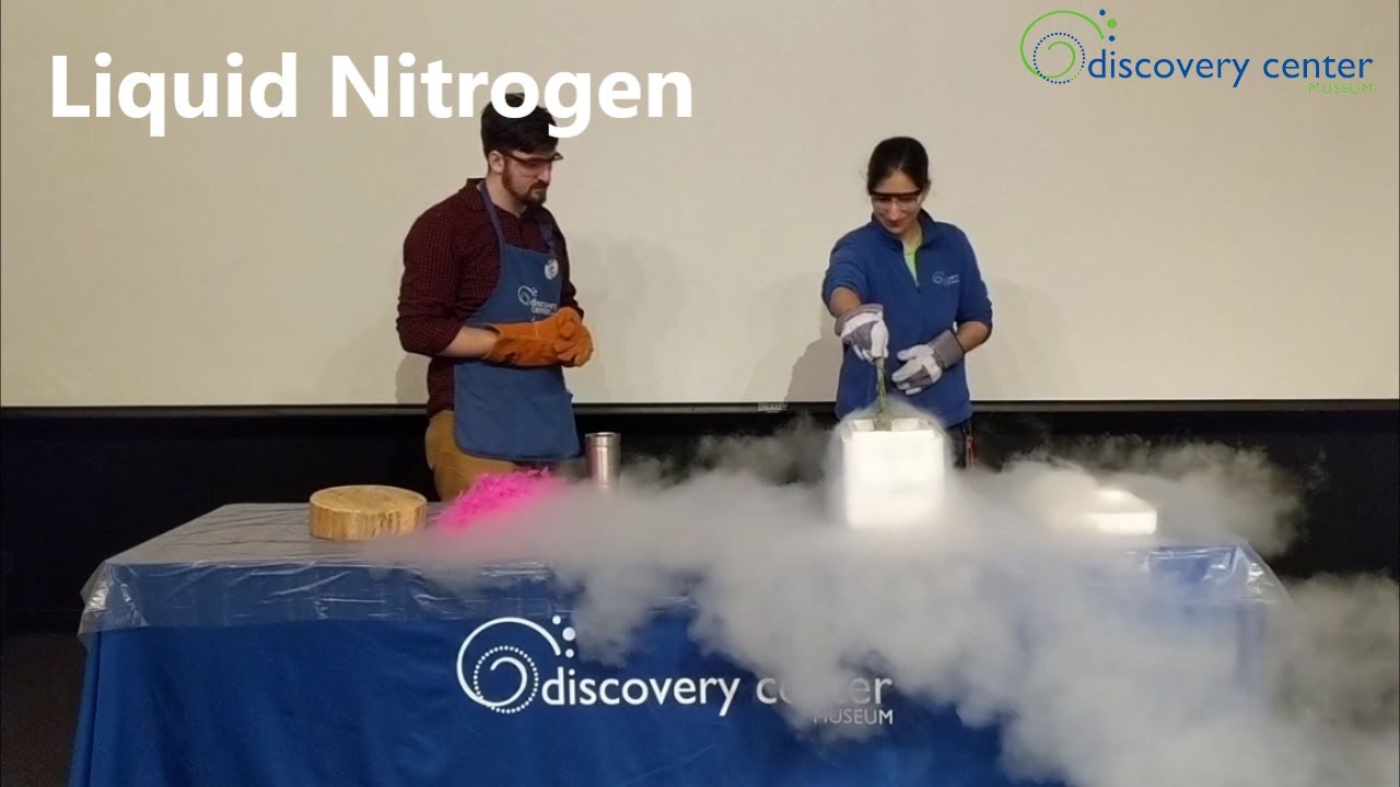 Liquid Nitrogen- Smashing Science- Discovery Center Playful Learning at Home