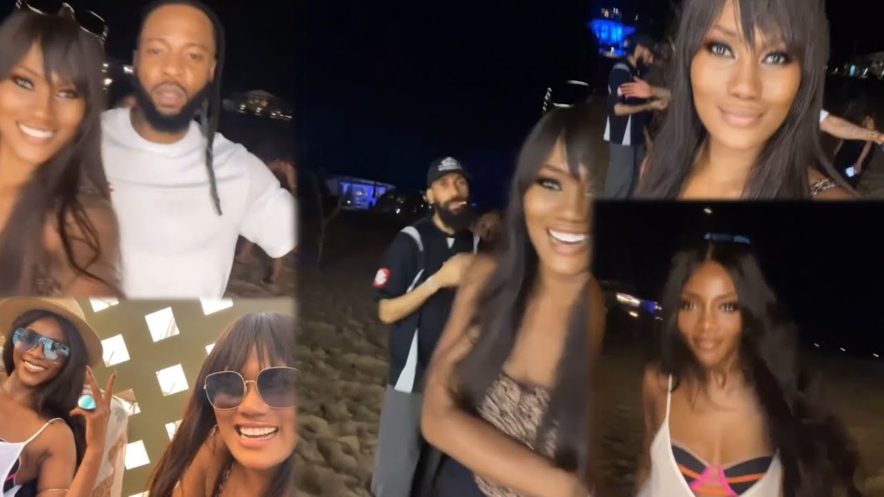 Actress Genevieve, Phyno, Flavour and Arise Tv News Presenter, Ojy Okpe Outside Having Fun