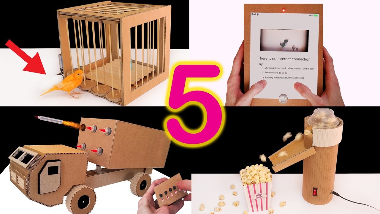 5 Amazing Things You Can Do at Home from Cardboard (Compilation 2020 🔥)