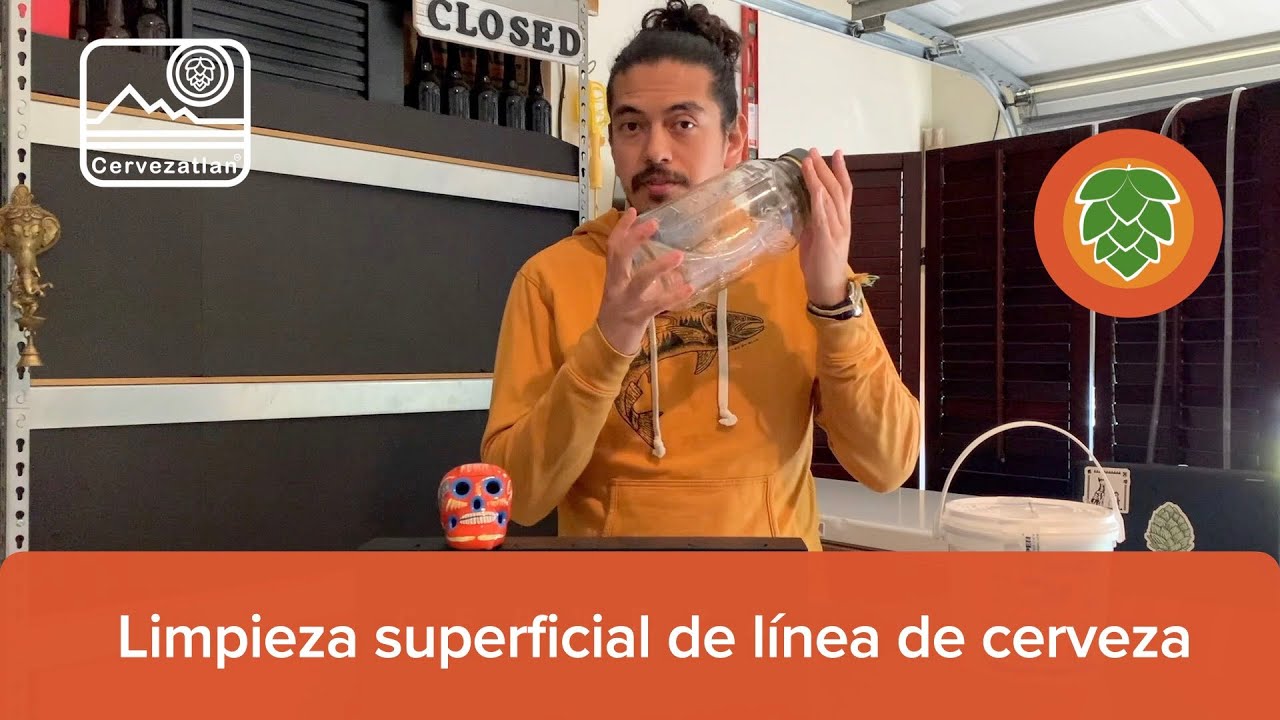 Limpieza superficial de l&iacute;nea de cerveza