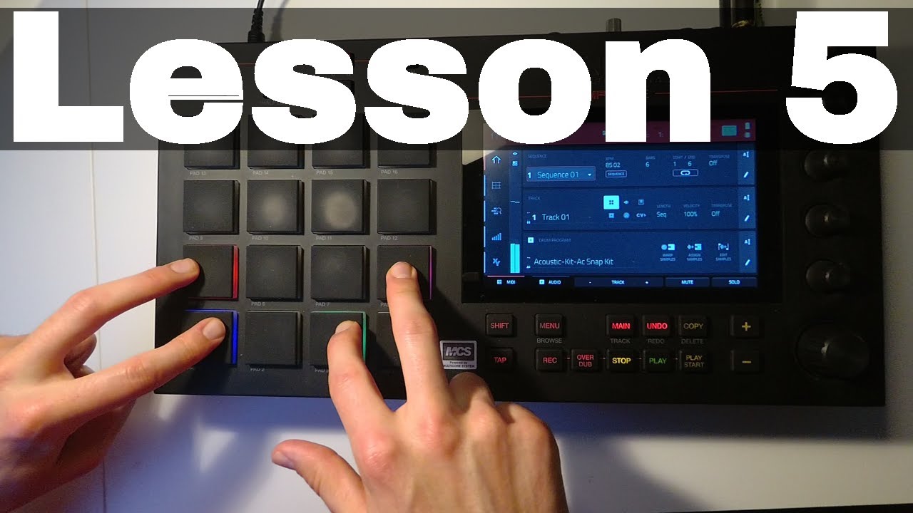 Akai Mpc Live Finger Drumming Tutorial - Lesson 5