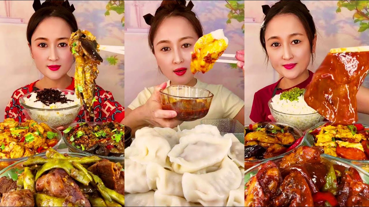 SPICY CHINESE FOOD MUKBANG | 중국먹방 매운 | 매운치킨카레 먹방모음 | 중국당면 치킨 | 불닭밥/두부카레/만두먹방 | 중국가정식 먹방 | 중국음식 레시피