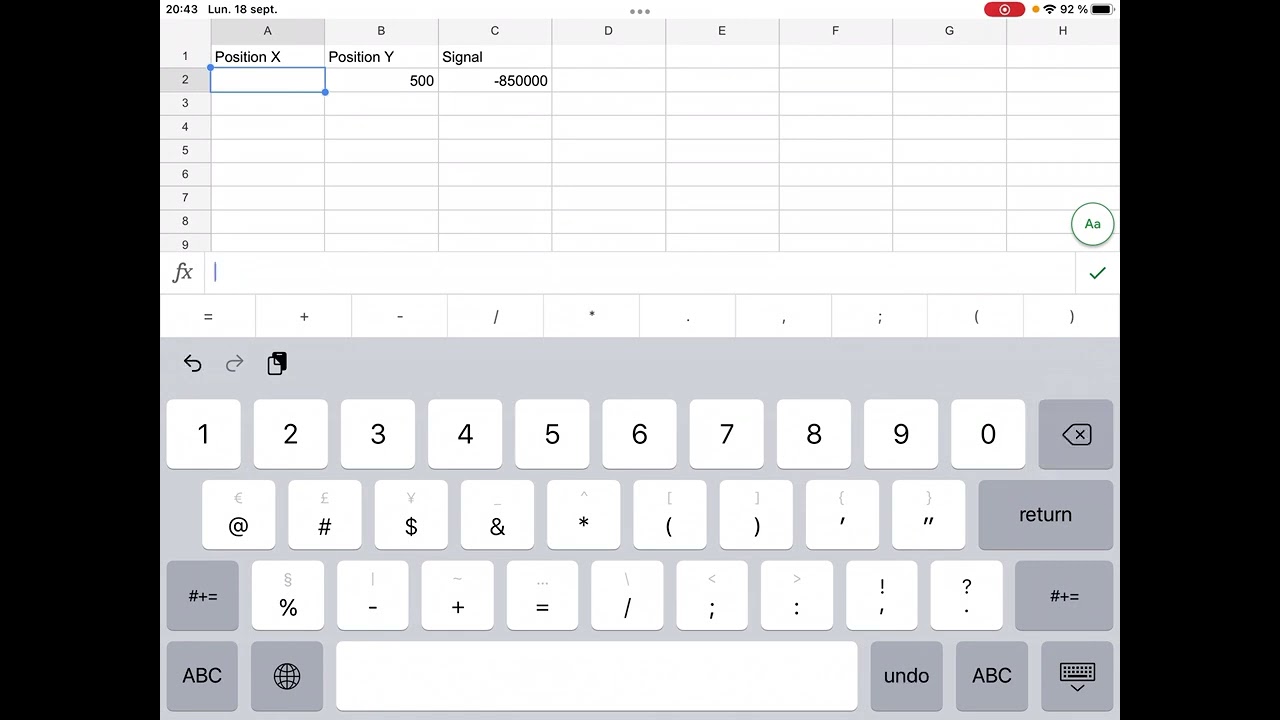 Méthodes de calcul avancées avec Google Sheets sur iPad