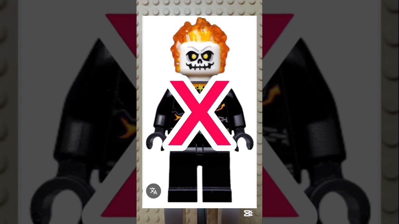 How to build a LEGO Ghost Rider without using any pieces from #ghostrider #marvel #lego
