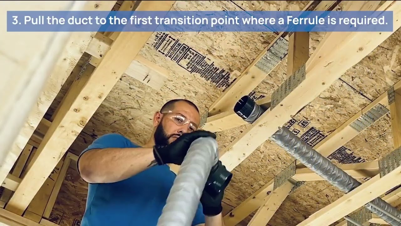 Pulling Ducts Using Rheia's Homerun System