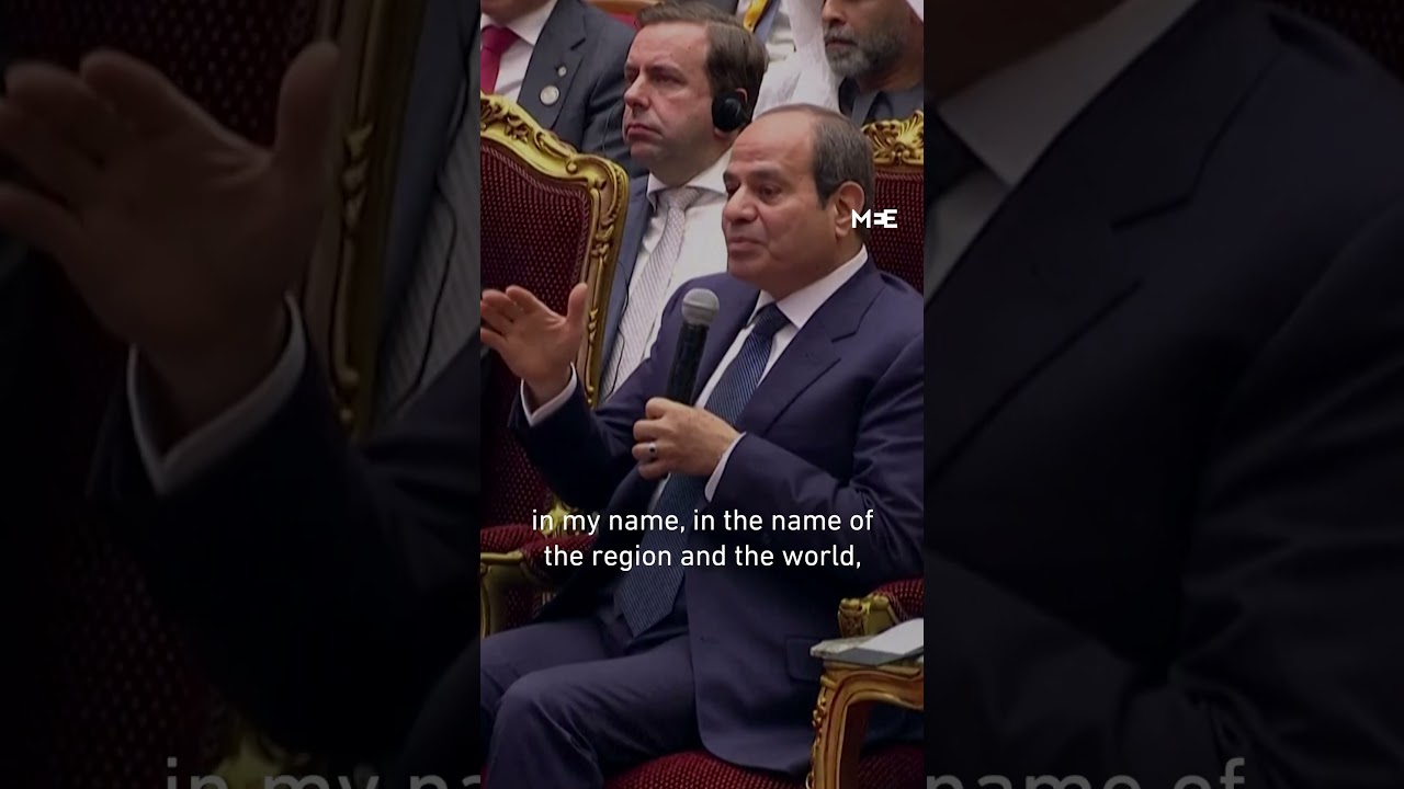 Egypt&rsquo;s Sisi asks President Trump to &lsquo;help stop the war&rsquo;
