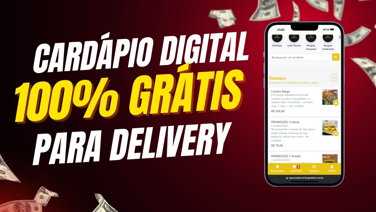 CARDÁPIO DIGITAL PARA DELIVERY GRÁTIS - VEJA COMO