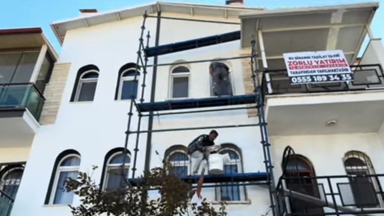 #tadilatdekorasyon | dış cephe mineral sıva ve diğer işler 