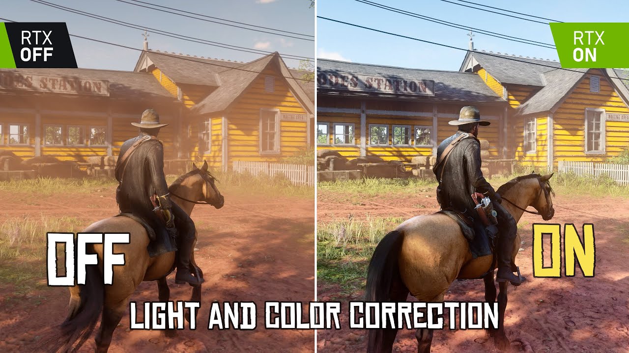 RDR2 ► NEW 2023 Nature Colors ReShade Preset Comparison OFF vs ON | COLOR CORRECTION & Real Graphics