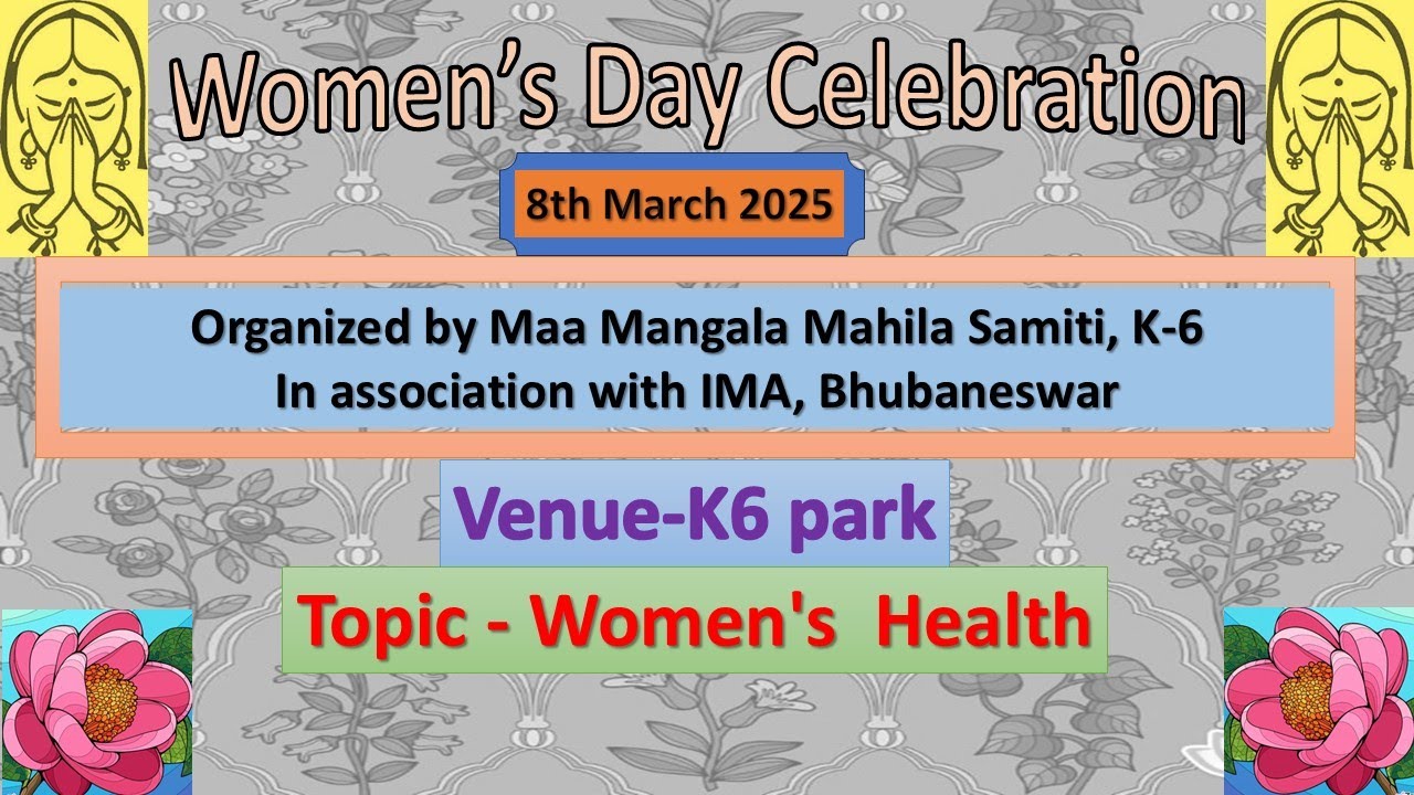 Women's day celebration by Maa Mangala Mahila Samiti, K-6, Kalinga Vihar, Bhubaneswar-19.
