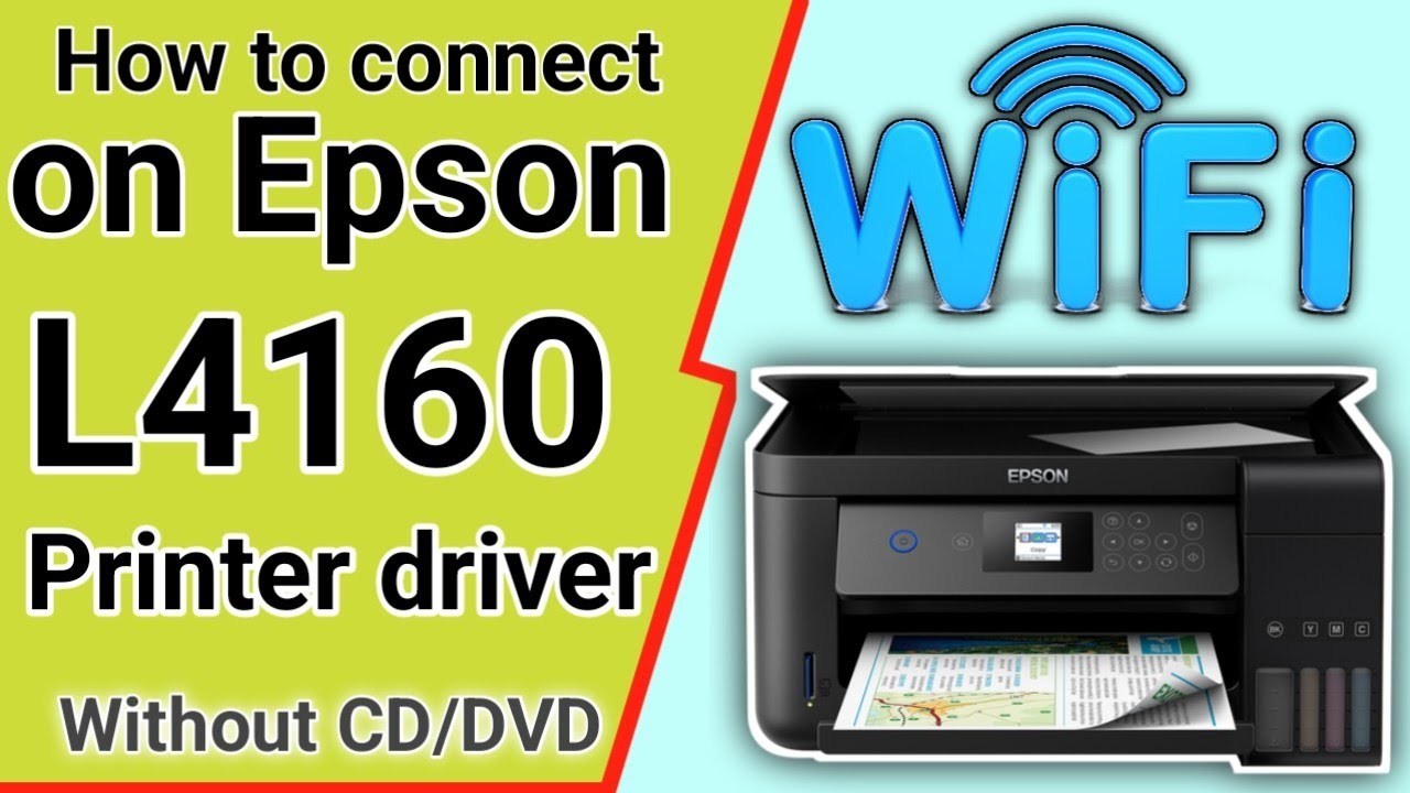Как подключить Wi-Fi принтера Epson L4160 к компьютеру. Установите сетевой драйвер принтера Epson...