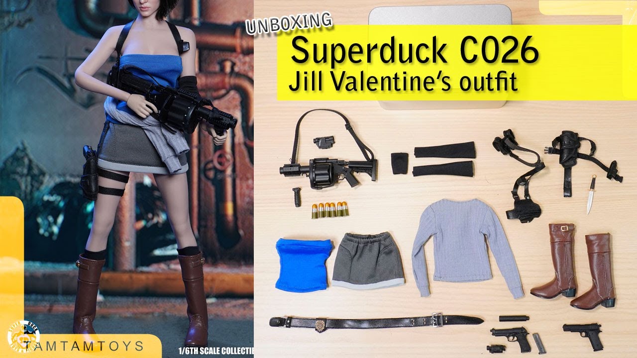 [Unboxing] superduck C26 - Jill Valentine's accessories 1/6 scale
