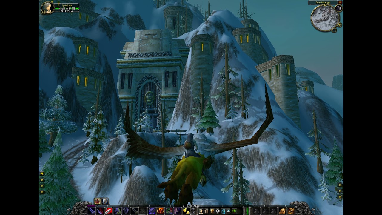 The Alpha ironforge Flight Path through the layered city
