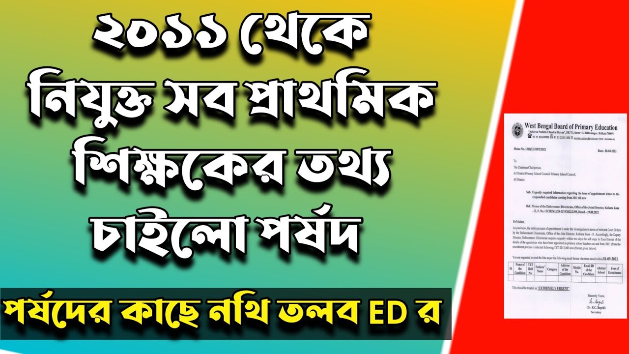 Primary tet news today||WBBPE new notifications||Primary Tet 2014 Latest News