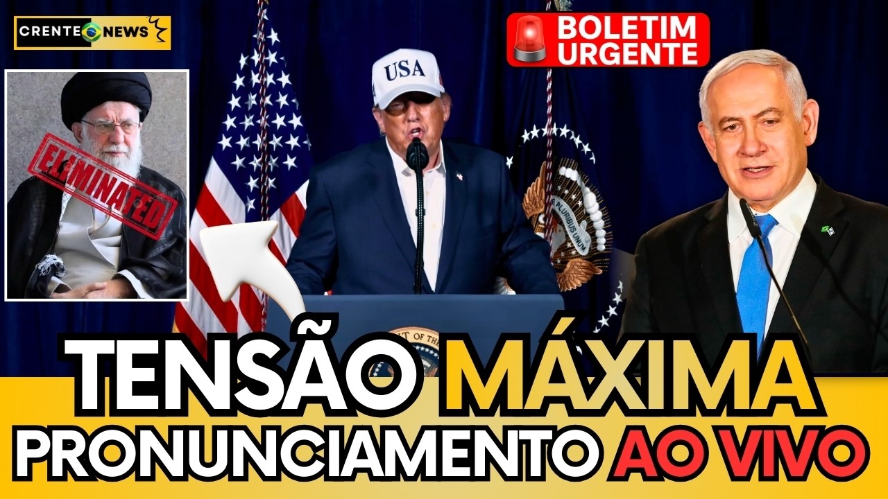 🔴 URGENTE: TRUMP FAZ PRONUNCIAMENTO POLÊMICO APÓS ELIMINAÇÃO DO LÍDER DO IRÃ | DUBLADO AO VIVO