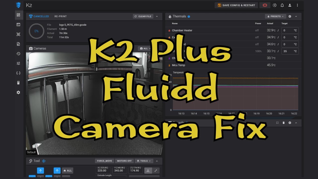 K2 Plus Fluidd Camera Fix