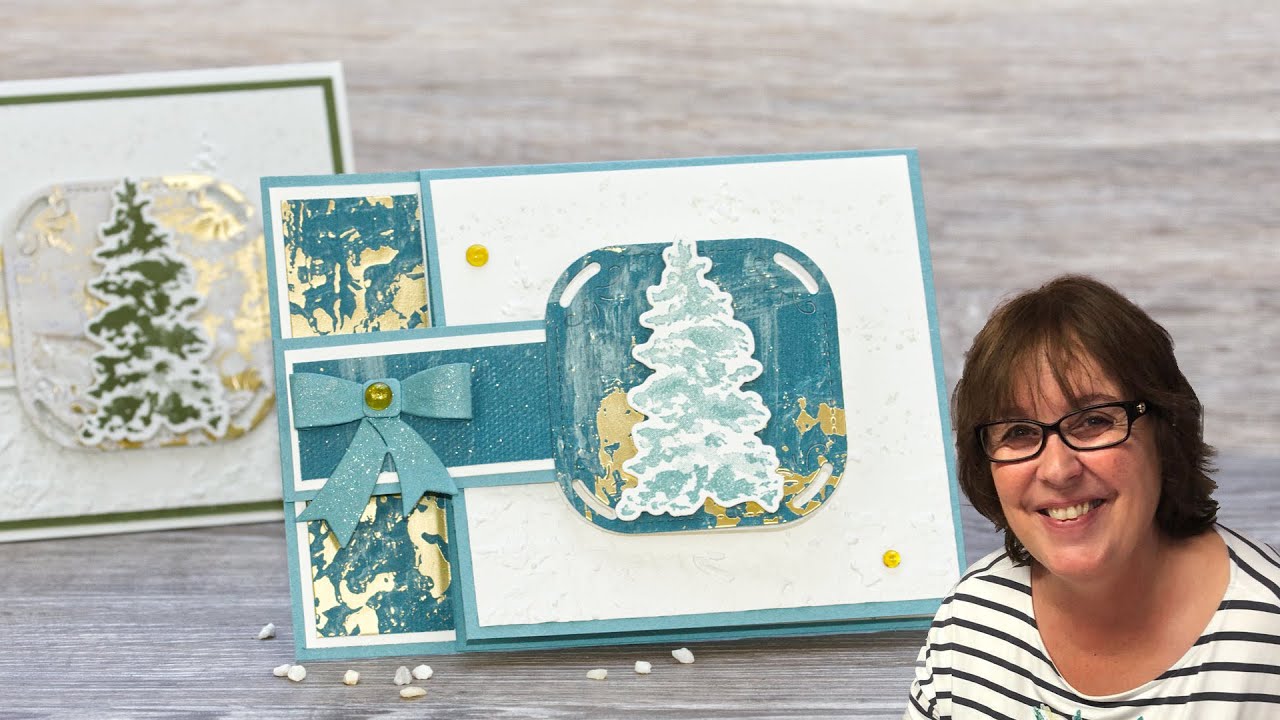 Weihnachtliche Fun Fold Card / Klappkarte・Schnell und einfach zu basteln
