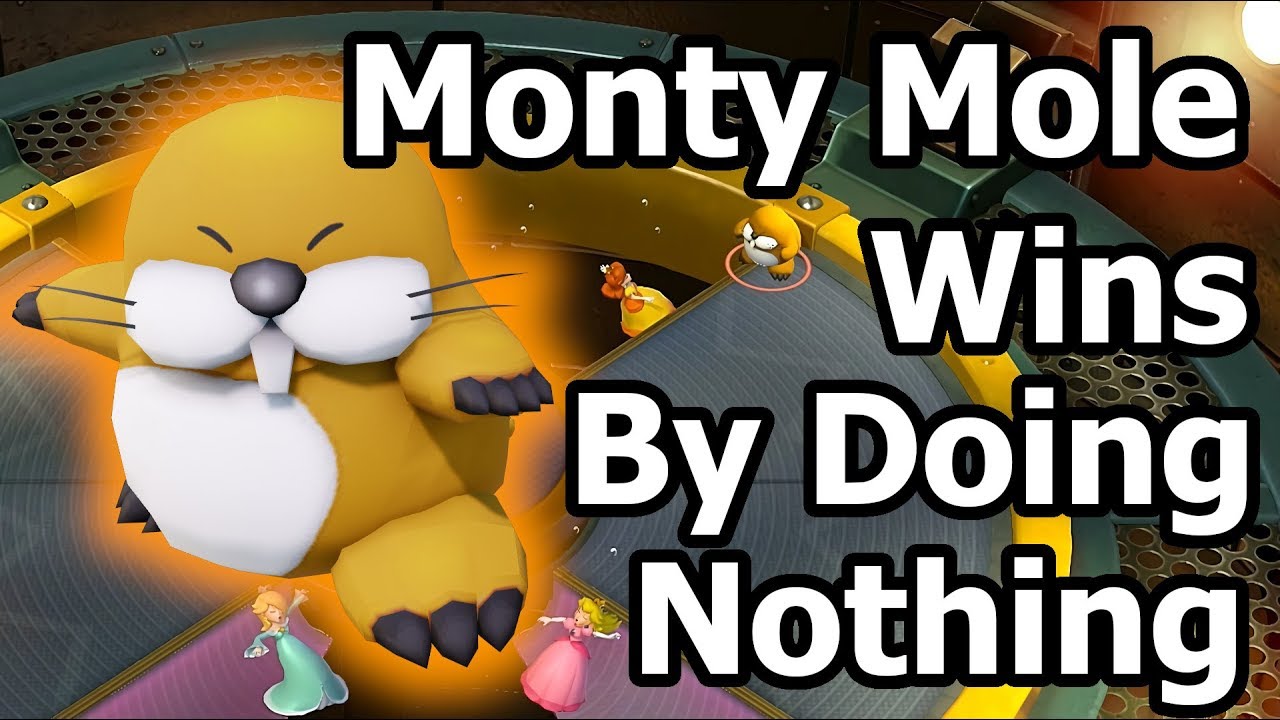 Super Mario Party - Monty Mole Wins by Doing Absolutely Nothing