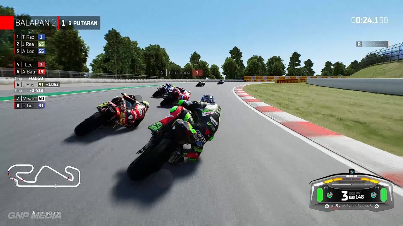 SBK 22 - Leon Haslam - Circuit de Barcelona-Catalunya - Gameplay