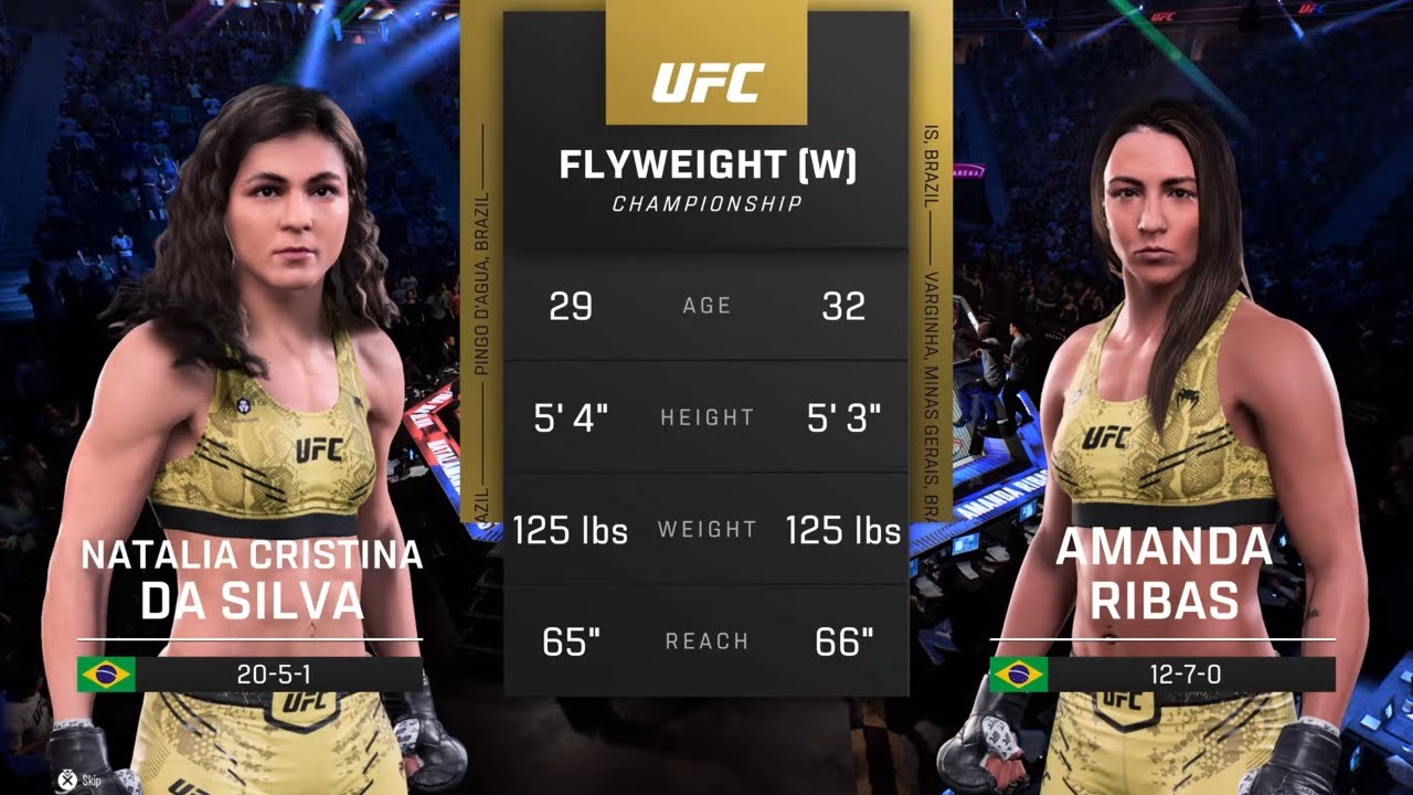EA Sports UFC 5 Gameplay Natalia Silva vs Amanda Ribas