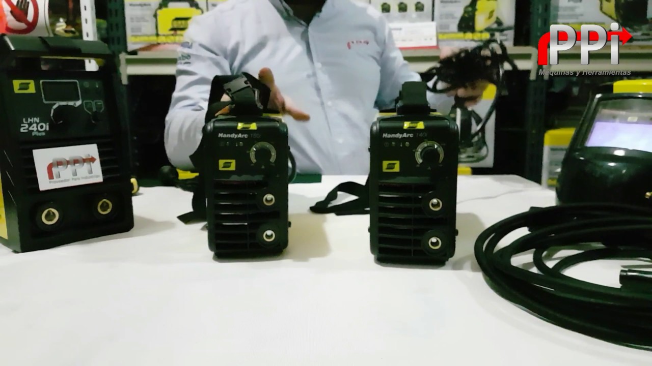 Soldadora ESAB Conarco Handy ARC 140i - 160i inverter | PPi - Maquinas y Herramientas